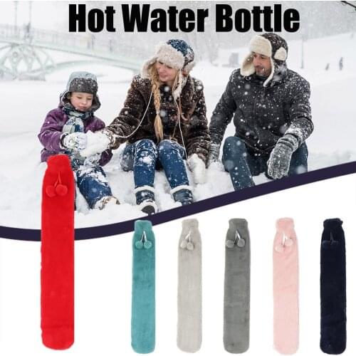 Winter Warm Heat Reusable Hand Warmer Pvc Stress Pain Relief Therapy Hot Water Bottle Bag With Knitted Soft Cozy Cover 2l #T1P