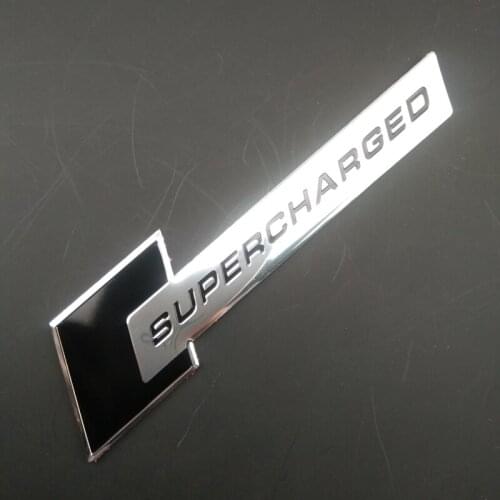1PCS car aluminum alloy supercharged label shape for Jeep Grand Cherokee/Compass/Commander/Wrangler/Rubicon/SAHALA