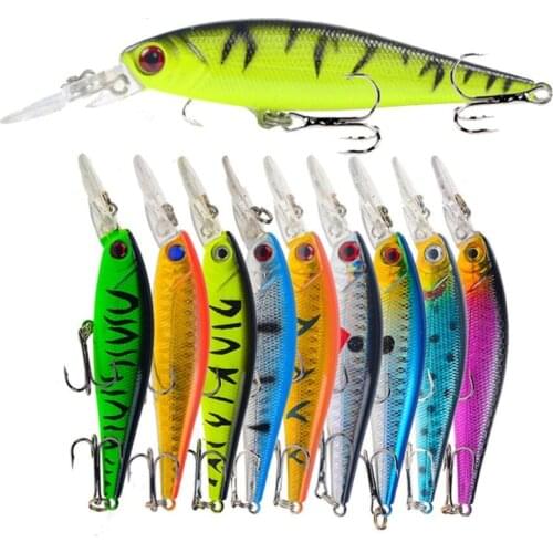 1PCS High Quality Minnow Fishing Lures100mm9g Artificial Bait Wobblers 3D Eyes Crankbait Fishing Pike Perch Carp fishing tackle