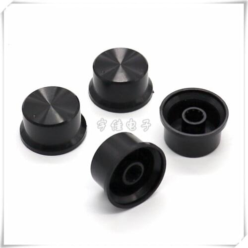 10 Piece 22.5 * 12mm black plastic knob flower shaft inner hole 6mm potentiometer band switch panel adjustment knob