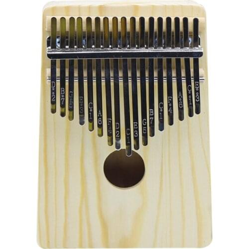 17 Key Kalimba Thumb Piano Finger Sanza Mbira High-Quality Pine Wood Body Keyboard Musical Instrument for Kids Beginner Gift