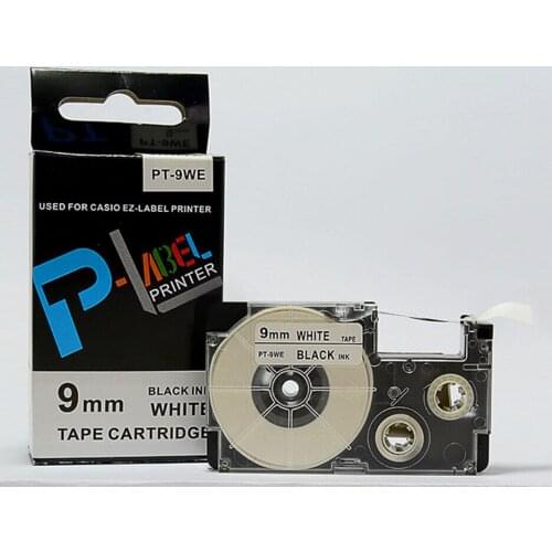 2PCS Compatible Printer Label Maker Tape For XR-9WE1 Cartridge Cassette