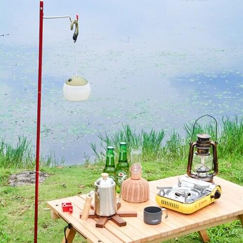 2021 Detachable Lantern Stand Lamp Tripod Lantern Hanger Camping Lamp Bracket Lamp Holder Portable Camping Accessory W/ Nail