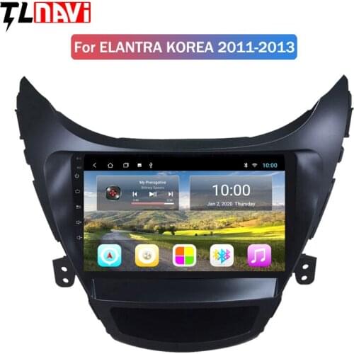 2G RAM Android 10 Full Touch GPS Navigation radio For 2011-2016 Hyundai Elantra Korea Car Radio Support Steering Wheel Control