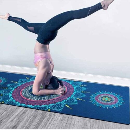 6mm Suede TPE Yoga Mat Printing Pattern Acupressure Beginner Pilates Fitness Workout Mat Dance Non-slip Exercise Gym Home Pad