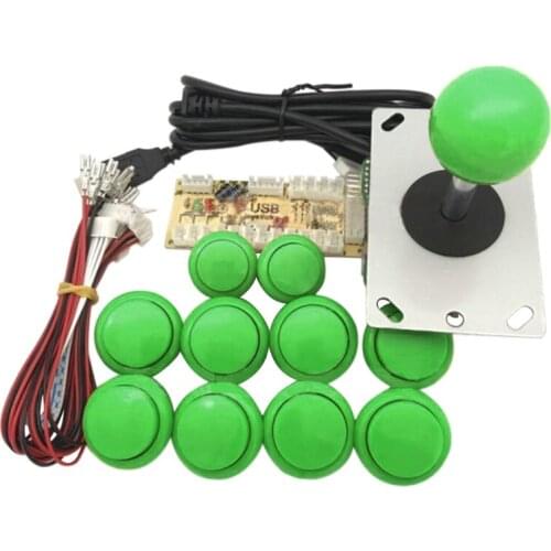 Arcade Joystick DIY Kit Zero Delay USB Encoder to PC PS3 Sanwa Joystick and Push Buttons for Arcade Mame Dropship