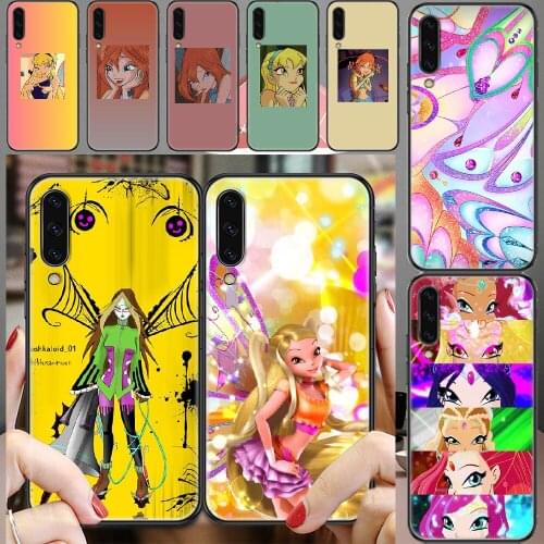 Girl Winxs Cute Clubs Elves Phone case For Samsung Galaxy A 3 5 7 8 10 20 21 30 40 50 51 70 71 E S 2016 2018 4G black pretty