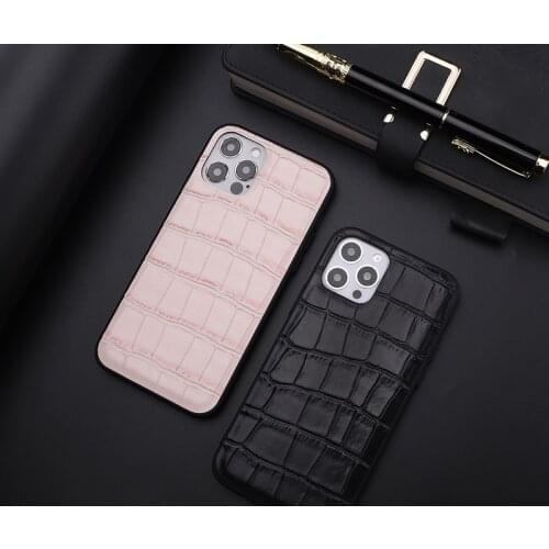 Retro Classical Crocodile Leather Phone Case For iphone 11 12 Pro Max Mini 7 8 Plus X XR XS Cover Fashion Shockproof Back Shell