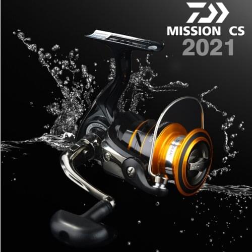 DAIWA 2021 New Fishing Reels MISSION CS Spinning Fishing Reel 2000 2500 3000 4000 Series With Metail Spool 2KG-6KG Power Wheel