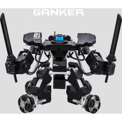DIY Ganker intelligent electric remote control combat robot aluminum alloy PC + ABS shell APP control educational programmable r