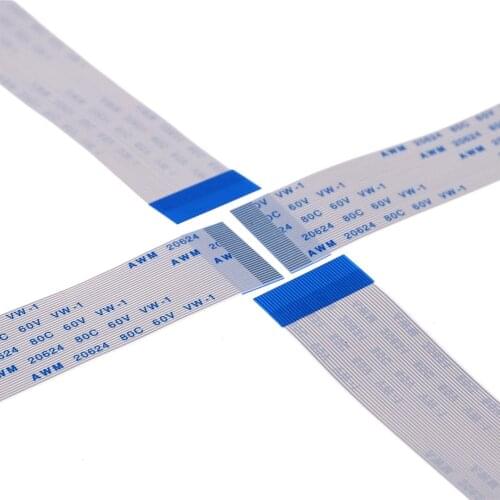 10pcs FPC / FFC Flexible Flat Cable 34 PIN 0.5 mm pitch Step 80 100 12 150 200 300 400 mm Length Same Contact Sides Type A