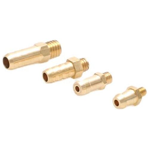 10PCS Water-cooling Nozzle M3 M4 M5 M6 Thread Pipe Fitting Coupler Connector Copper Water Nipples Brass Faucet for DIY RC Boats