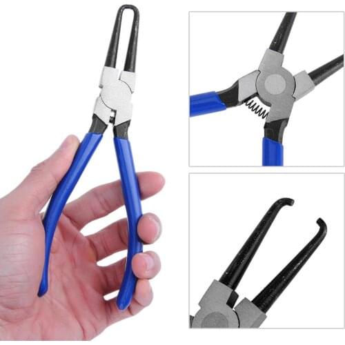 1Pcs 7 inches Joint Pliers Rubber Handle Car Fuel Filter Hose Line Pliers Pipe Joint Buckle Removal Calipers Fit for Benz VW BMW