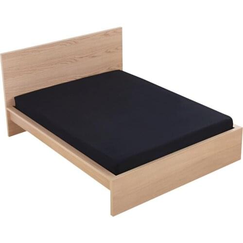 52 100% Polyester Bed Sheet Solid Color Fitted Sheet Polyester Sheets on An Elastic Band Hot Sale Bed Linens