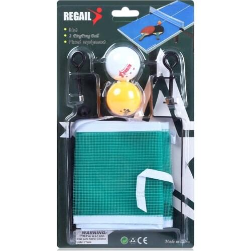 REGAIL Portable Table Tennis Net Rack Set Ping Pong Ball Net Rack Set