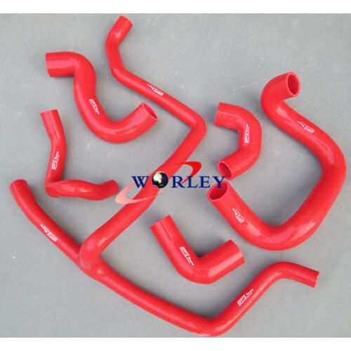 SILICONE RADIATOR&HEATER RED HOSE KIT for BMW E30 M20 320i/325i 1989 1990 1991 1992