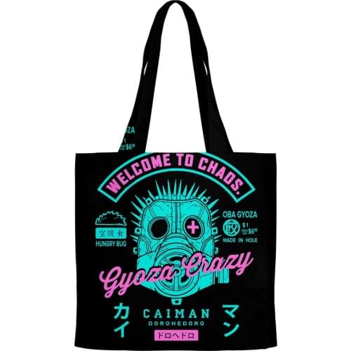 2021 3D Dorohedoro Merch Tote Bag Unisex Travel shoulder bag Women Reusable Foldable Shopping Hand bags Collage Book Bag