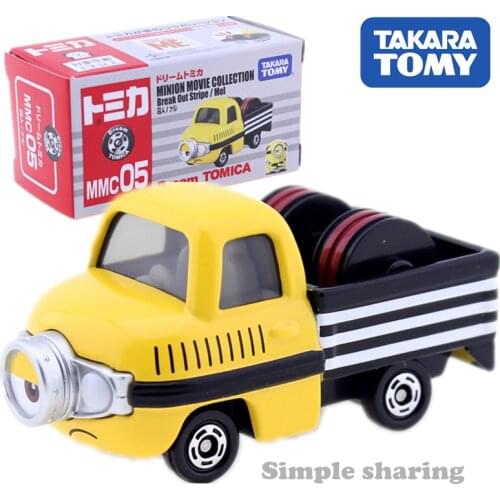 Takara Tomy Dream Tomica Minion Movie Collection MMC05 Prisoner Mel Car Hot Pop Kids Toys Motor Vehicle Diecast Metal Model