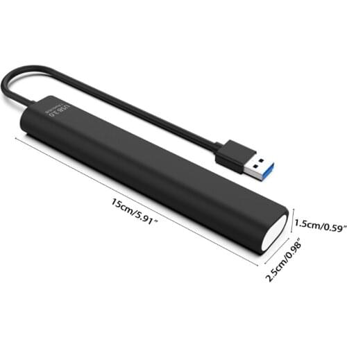 R58A USB Hub USB 3.0 7 Port Splitter For PC Laptop Notebook Receiver Computer Accessories 5Gbps High Speed Hub Adapter