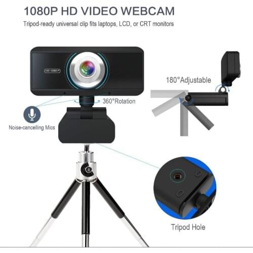 1080P 5MP Webcam Built-in Microphone Auto Focus High-end Video Call Computer