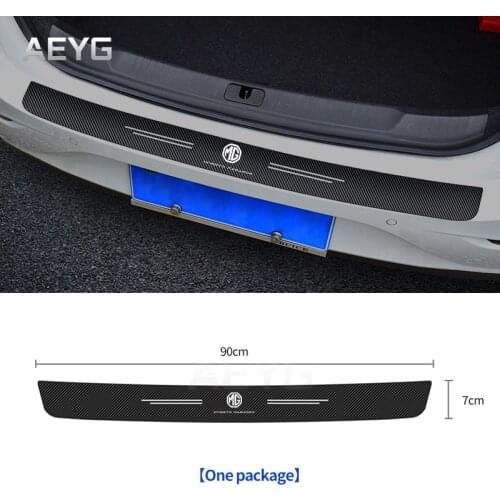 1pc Car Trunk Carbon Fiber Sticker For MG MG3 MG5 MG6 MG7 TF ZR ZS 3SW Protector Decals Vinyl Auto Automotive Goods Accessories