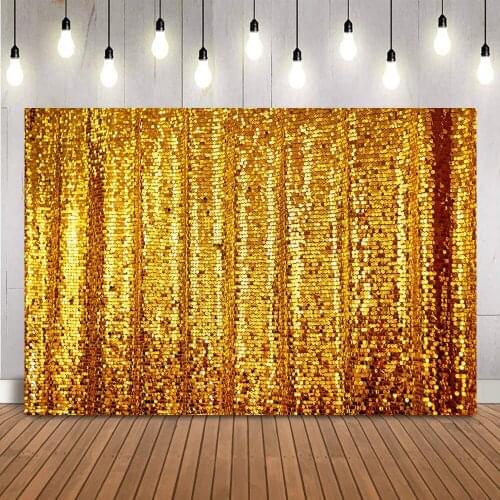 Gold Glitter Background for Photography Studio Adult Newborn Kids Children Portrait Photoshoot Birthday Party Decoration Banner