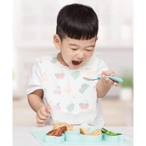 10pcs/20pcs Disposable Baby Bib With Pocket Childrens Waterproof Feeding Bibs Saliva