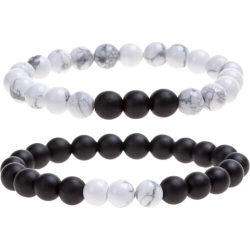Universe Galaxy the Eight Planets in the Solar System Guardian Star Natural Stone Beads Bracelet Bangle for Women & Men