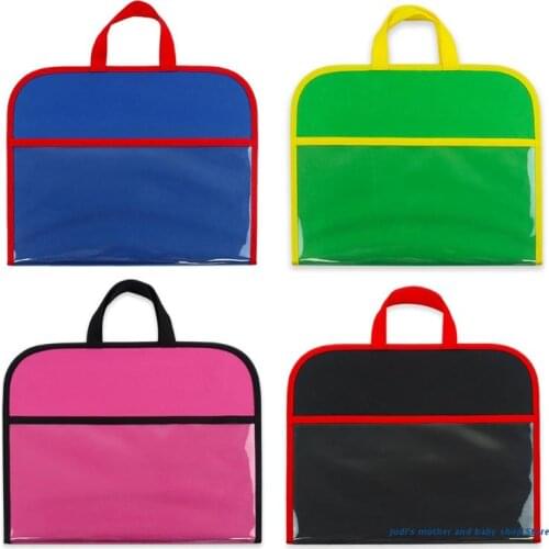 67JC Durable Toy Felt Board Bag with Zipper Easy to Carry Presents for Preschooler Cultivate Childrens Observation Ability