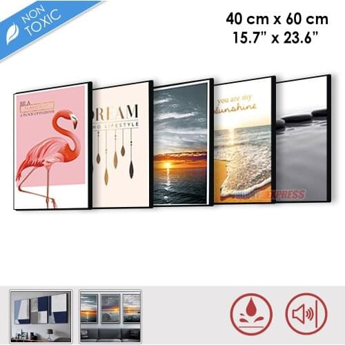 Arrowzoom Acoustic Soundproof Polyester Wall Art 3 Panel Home Decorative Canvas Painting 40 x 60 cm KK1182