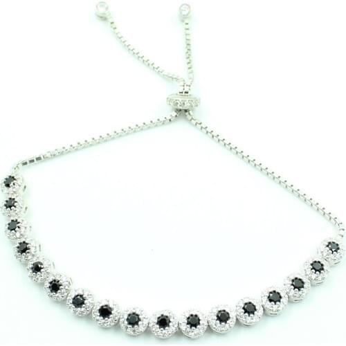 Aykat With Lift Bracelet Silver Cubic Zirconia Women Bracelet Model Women 'S Bracelet Blk-241