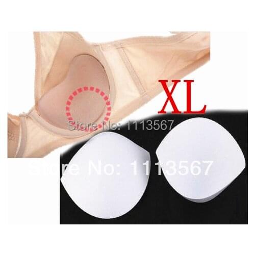 20set White Sewing In Bra Cups Soft Foam Size XL Bra Pads For Bikini Pads Insert WB14