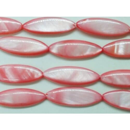 1PCS 10X30MM 11Different Colors Natural MOP Shell Horse Eye Beads Fit Bracelet Necklace Unique Jewelry Loose beads 15"