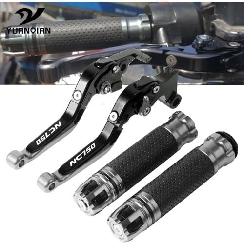 For Honda NC750S NC750X Motorcycle Brake Clutch Levers & handlebar Handle bar Grips NC 750 S/X 2014 2015 2016 2017 2018 2019