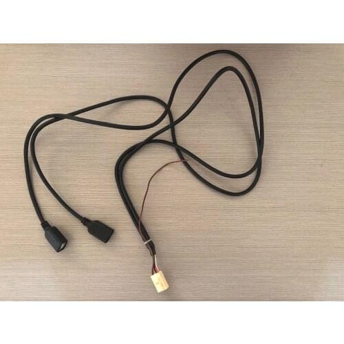 Bosion Double USB cable for android car radio long usb cable 10 pin connector