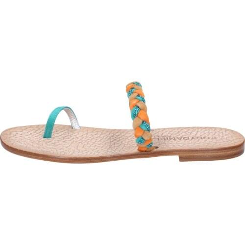 EDDY DANIELE sandals women suede multicolor