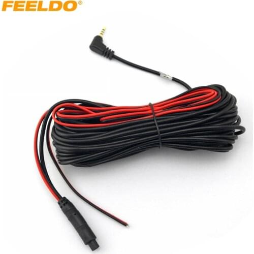 FEELDO 1Pc 10meters 2.5mm TRRS Jack Connector To 4Pin Video Extension Cable For Truck/Van Car DVR Camera Backup Camera #FD-1280