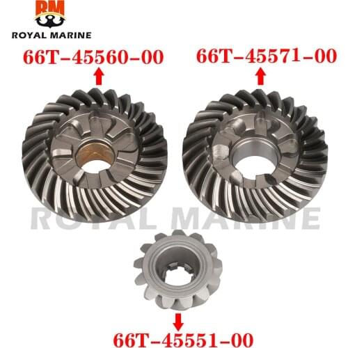 Gear kit for Yamaha 2 stroke 40HP boat engine 66T-45560-01 66T-45571-00 66T-45551-00