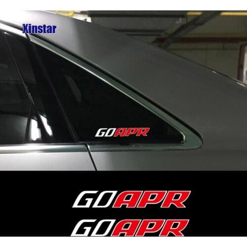 2pcs APR car sticker for Volkswagen Sline RS R Line CC Passat Golf 6 Golf7 Audi A4 A6 mk6 mk7 r20 r32 r36