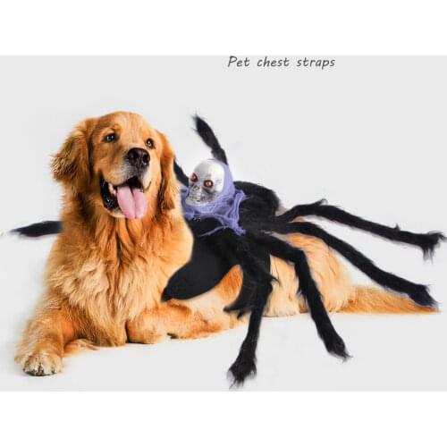 Halloween Pet Cat Dog Spider Clothes Transformed Creative Dog Chest Back Dressing Up Costumes Props Cosplay Pet Festival Decor