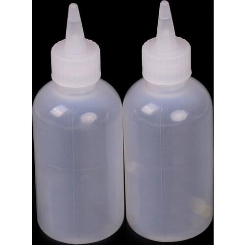 One Piece 100ml Needle Tip Soldering Liquid Flux Oil Dispenser Plastic Empty Bottle Dispensing Bottle