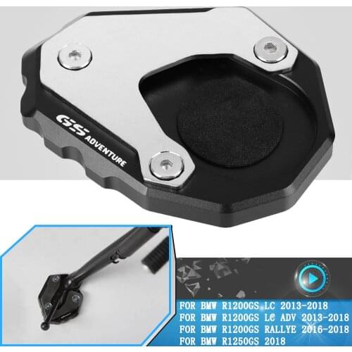 Motorcycle Kickstand For BMW R1200GS R 1200 GS LC ADVENTURE 2013 2014 2015 2016 2017 2018 CNC Side Stand Enlarge Extension Parts
