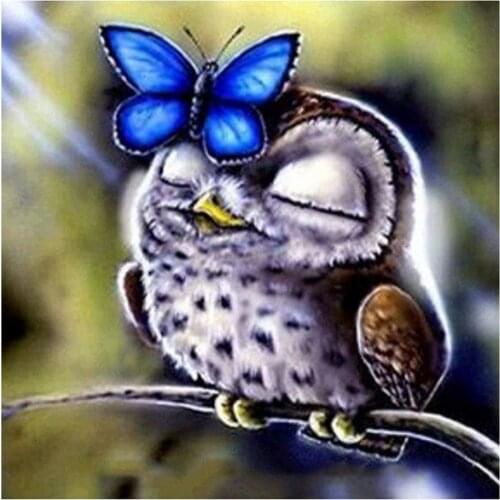 Prettyia Owl 5D Diamond Painting Full Drill Rhinestone Embroidery Kit 4 Size