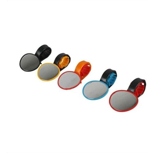 1pcs Bicycle Adjustable Rearview Mirror Handlebar Round Rearview Mirror Rotate Wide-angle Mirror For MTB Cycling Accessories