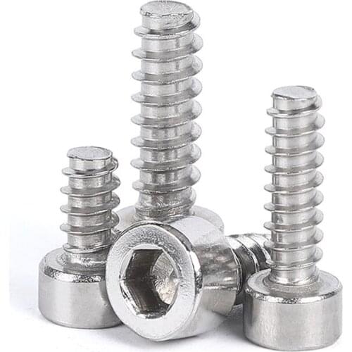 304 Stainless Steel Self-Tapping Phillips Cup Head Screws Cross Screw Break End Wood Nail M2 M2.6 M3 M3.5 M4 M5