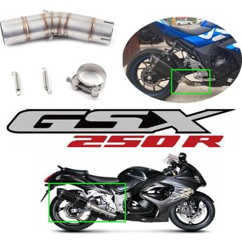 Motorcycle Exhaust Modified Middle Link Contact Pipe Tube Slip On For suzuki GSX250R GSX 250R GSX250 GW250