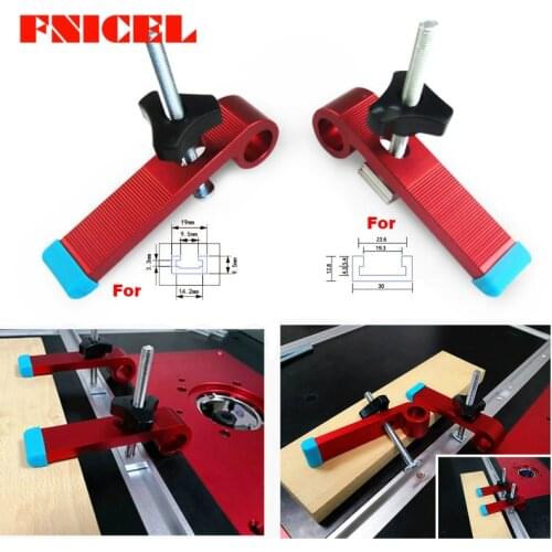 Universal Woodworking Clamp Blocks Platen Miter Track Clamping Block Woodwork Hand Tools Set M8 Screw Set Tool