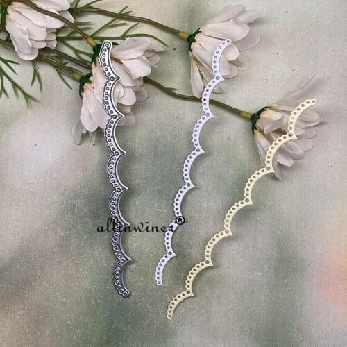 Wavy lace edge strips Metal Cutting Dies Stencils For DIY Scrapbooking Decorative Embossing Handcraft Die Cutting Template