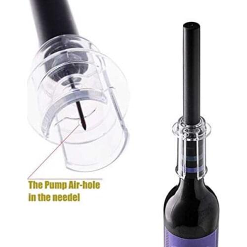 Air Pump Wine Bottle Opener Safe Portable Stainless Steel Pin Cork Remover Air Pressure Corkscrew Kitchen Tools Bar Accessories