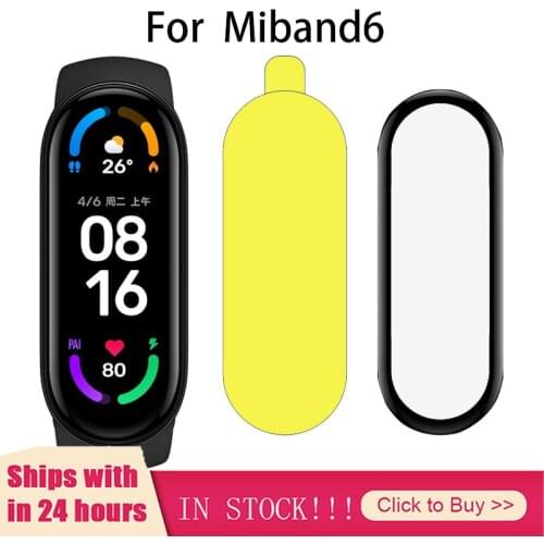 TPU Protective Glass For Xiaomi Mi Band 6 TPU Film For Mi Band6 Smart Watchband 6 Soft Screen Protector Film For Mi Band 6